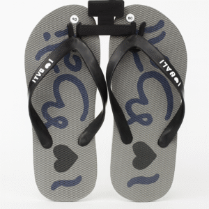 Grey “Love Bali” Beach Flip-Flops