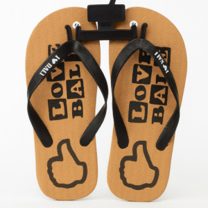 Yellow “Love Bali” Beach Flip-Flops